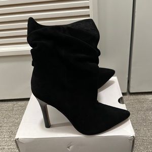 Cute Suede Calf High Booties